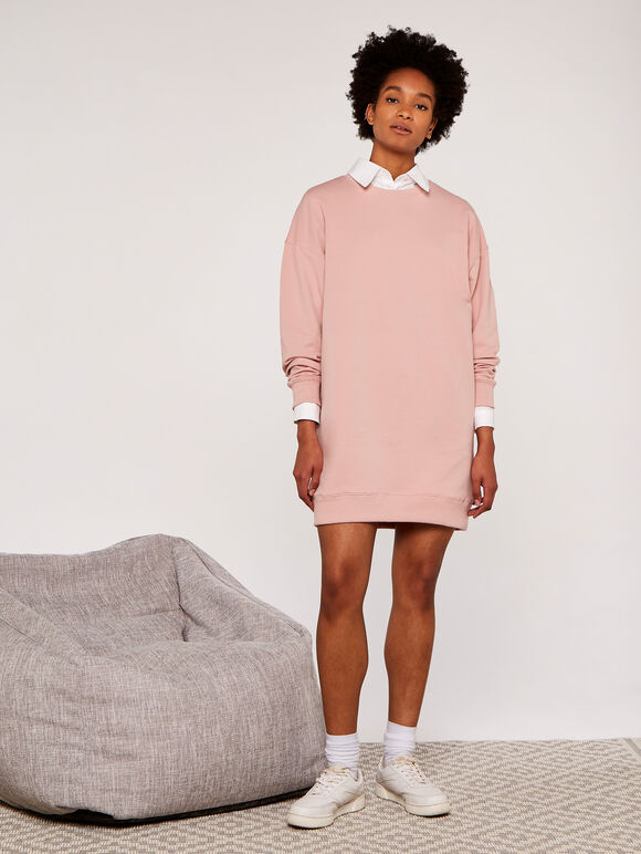 pink sweater dress