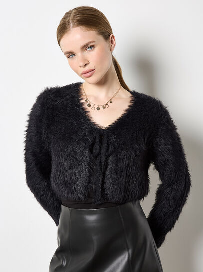 Fluffy Cropped Bolero