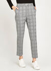 Check Cigarette Trouser, Black, large