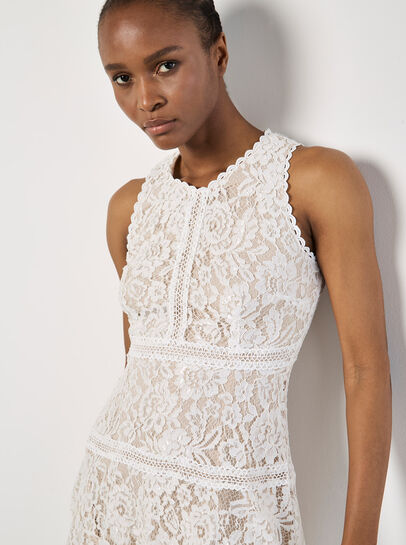 Lace Skater Mini Dress