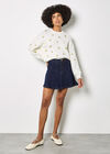 Embroidered Lemon Jumper, Cream, large