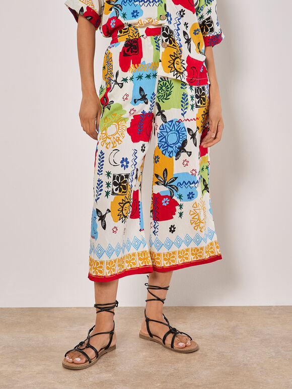Colourful Sketch Print Co-ord, , large