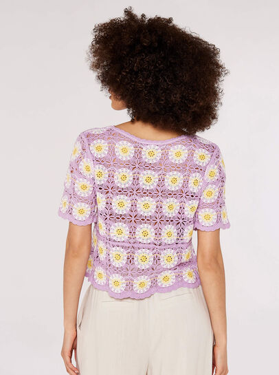 Granny Square Crochet Tee