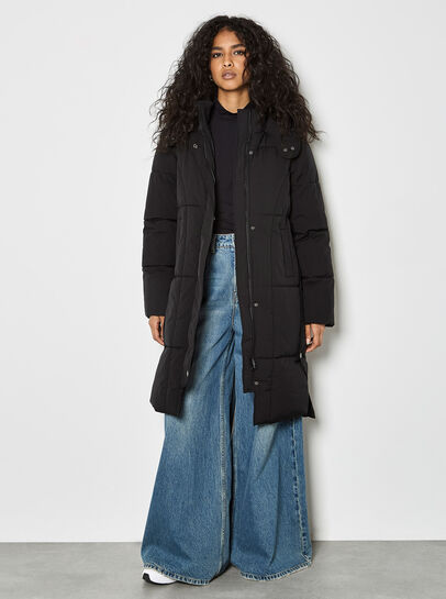 Longline Padded Puffer Coat