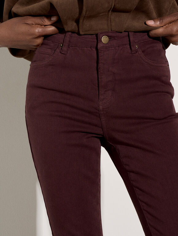 Sienna Skinny Fit Jeans, Burgundy, large
