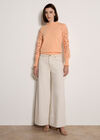Lace Mesh Jumper, Peach, large