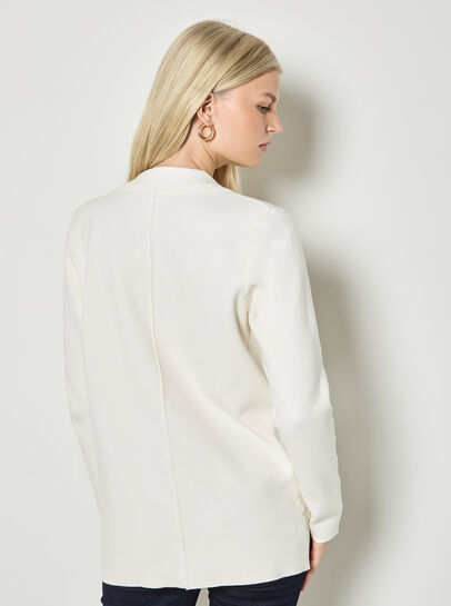 Rib Knitted Blazer