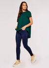 Oversize High-Low Top, Green, large