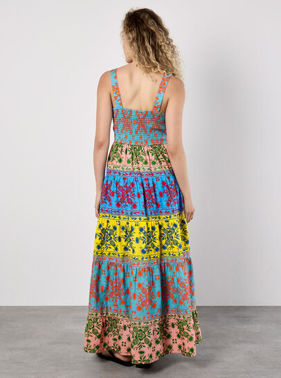 Colour Pop Pineapple Cami Maxi Dress