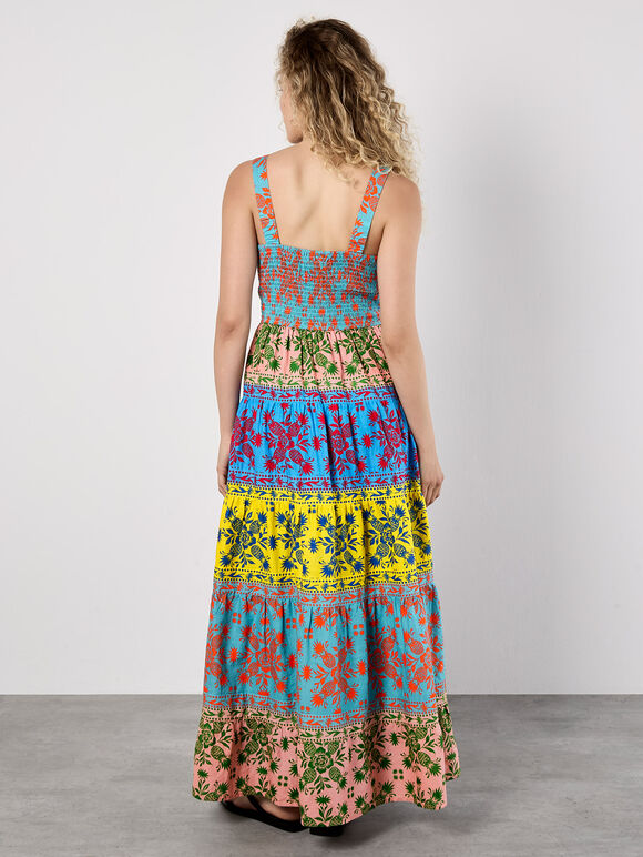 Colour Pop Pineapple Cami Maxi Dress, Assorted, large