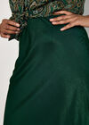Curve Satin Bias Midi Skirt, Green, large