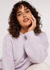 Waffle Chunky Jumper, Lilac, large