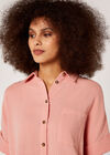 Oversized Cotton Shirt, Pink, large