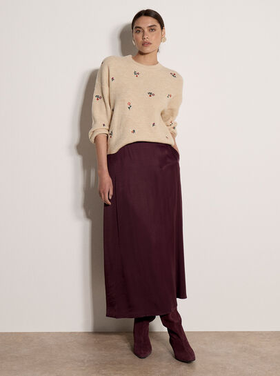 Floral Embroidered Jumper