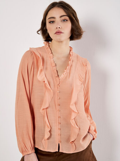 Lightweight Ruffle Blouse