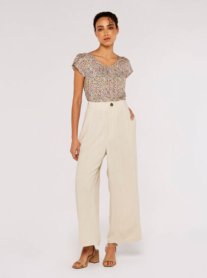 Watercolour Tulip Sleeve Top