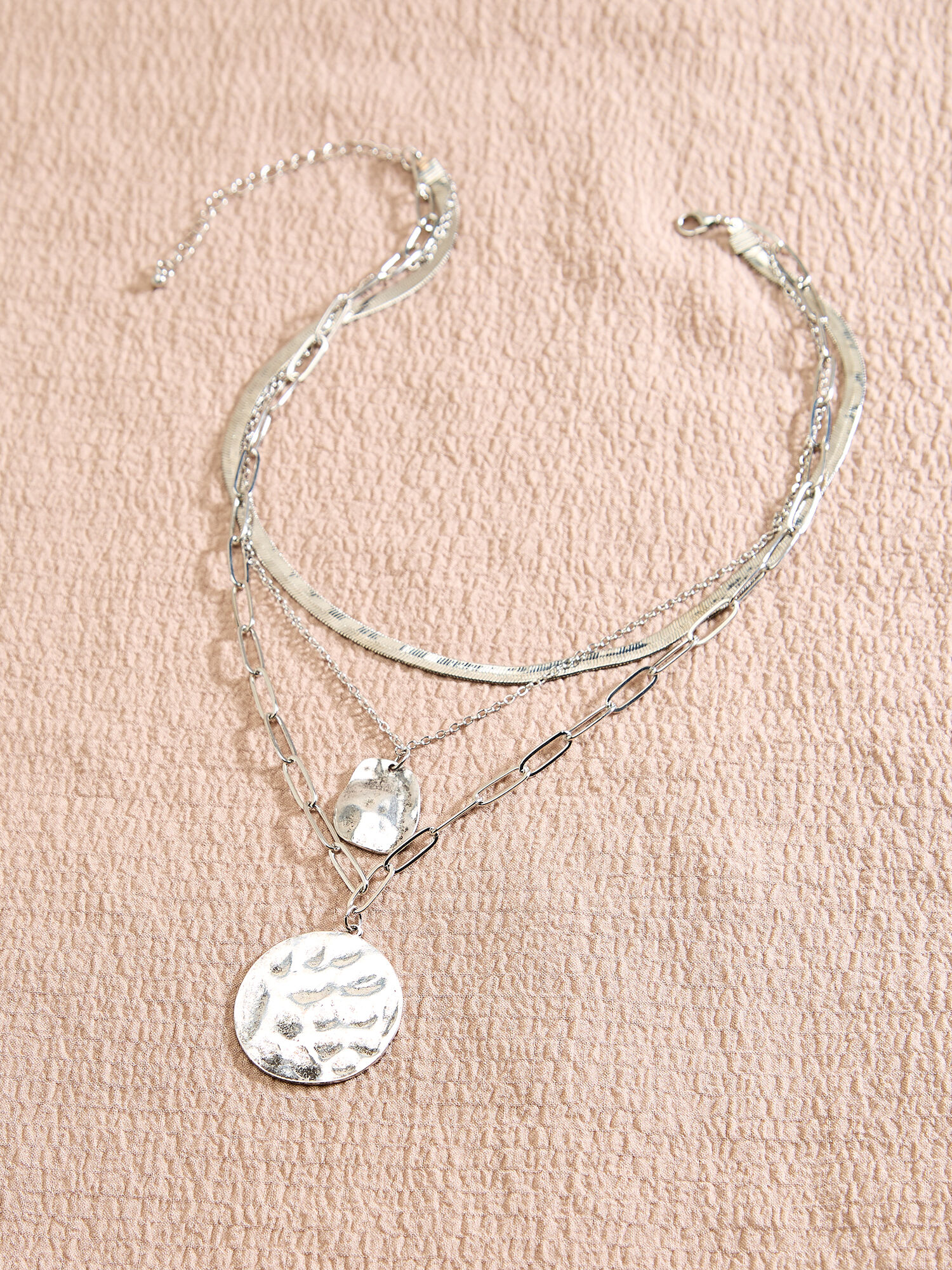 ファッション雑貨・小物その他 ENGBROX silver925 dreaming layered necklace Long Necklace, Y Necklace, Zircon Pendant, Silver Necklace