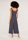 Stripe Pocket Jumpsuit, Navy, large