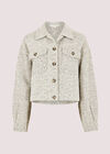 Woven Textured Shacket, Stone, large