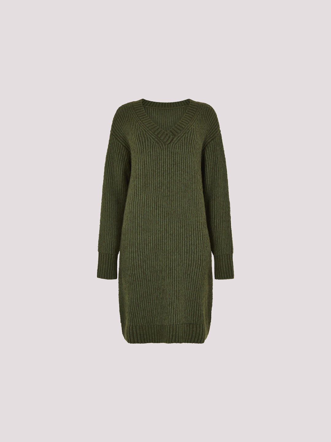 Ribbed Knit Jumper Mini Dress | Apricot Clothing