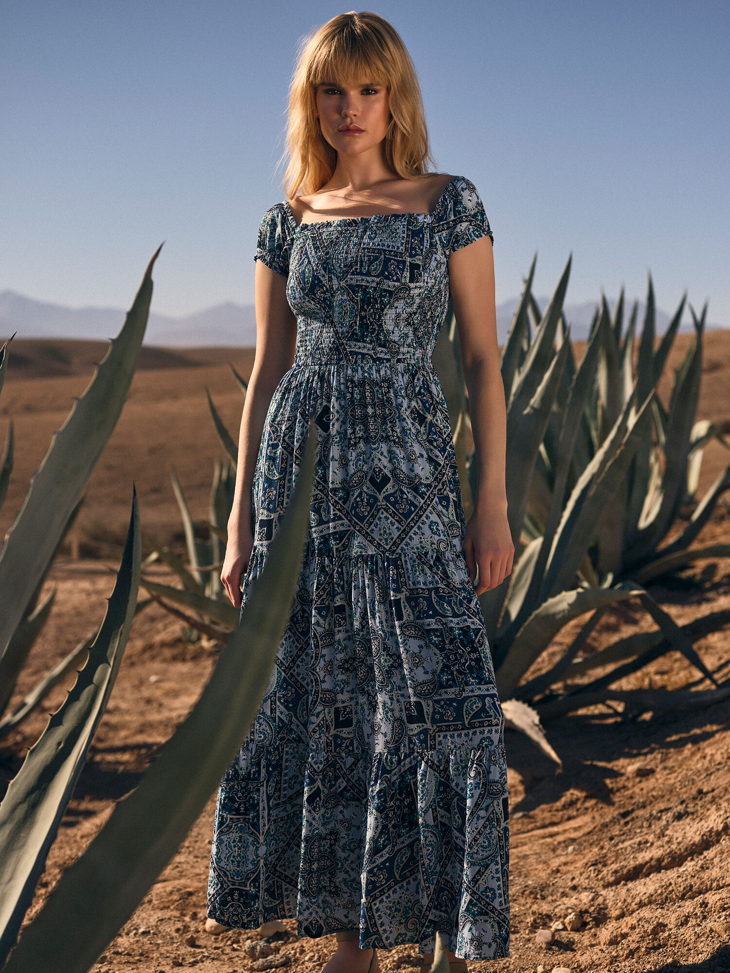 Apricot blue dress discount