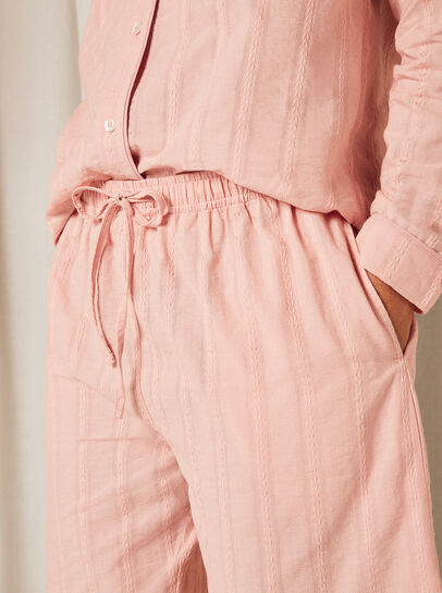 Embroidered Stripe Trouser