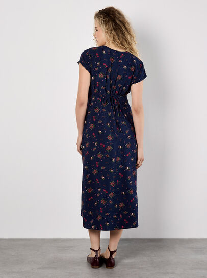 Floral Heart Midi Dress