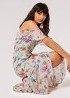 Watercolour Floral Chiffon Maxi Dress, Mint, large