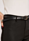 Skinny Western Buckle Belt, Pink, large