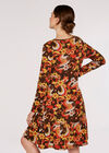 Mushroom Swing Dress, Brown, large