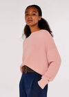 Fuzzy Crop Jumper, Pink, groß