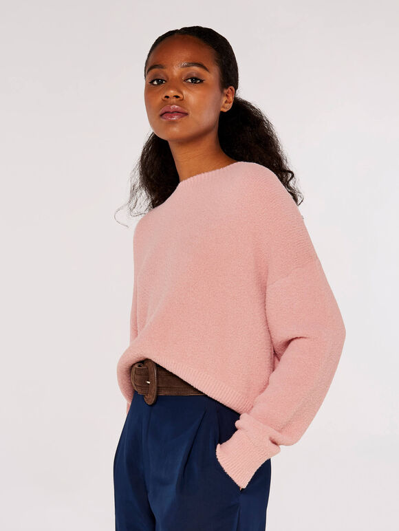 Pull court flou, rose, grand