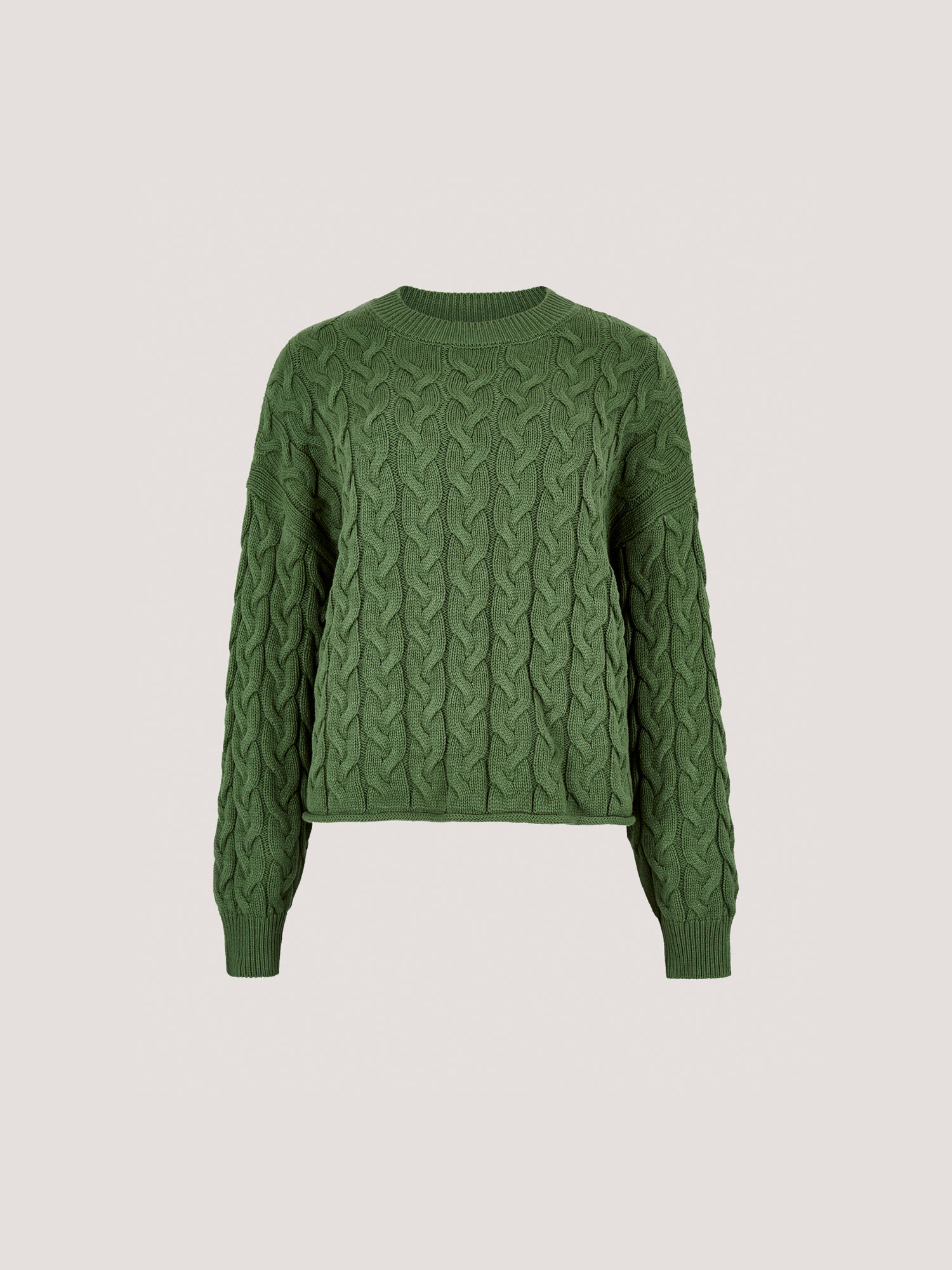 Cotton Blend Cable Knit Jumper | Apricot Clothing
