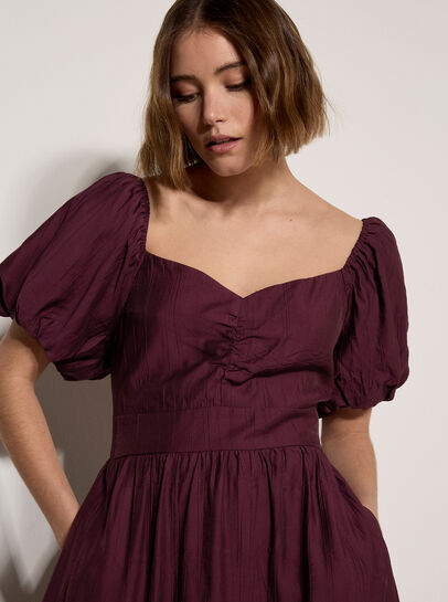 Smocked Shimmer Maxi Dress