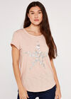 Iridescent Star Tee, Pink, large