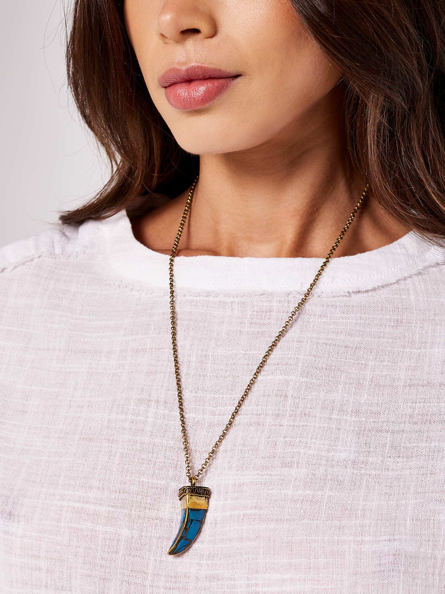 Tiger best sale tooth pendant