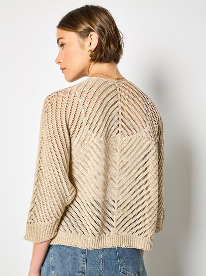 Knitted Open Cardigan