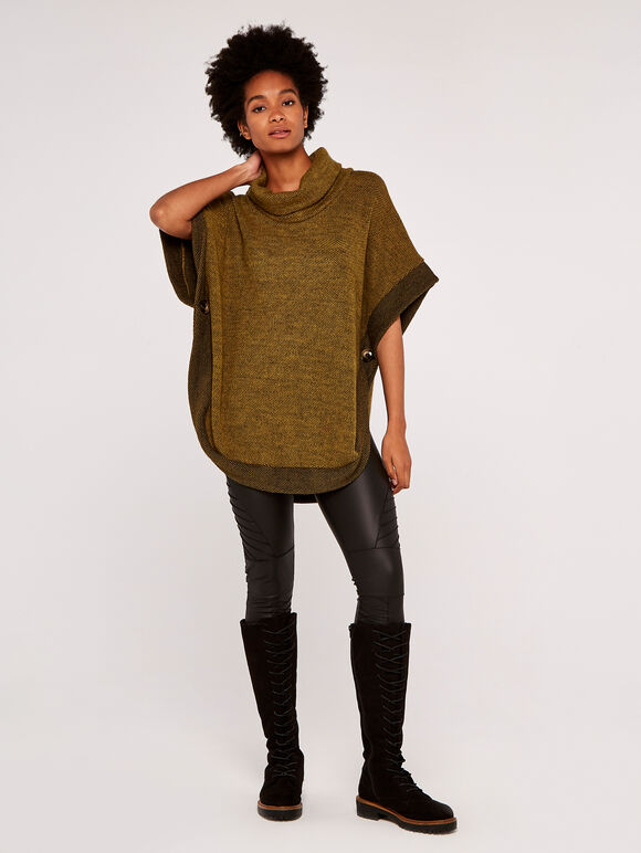 Fuzzy Waffle Top, Mustard, large