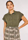 Utility Casa Boxy Shirt, Khaki, large