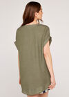 Button Down Top, Khaki, large