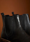 Leather Chelsea Boots, Black, large