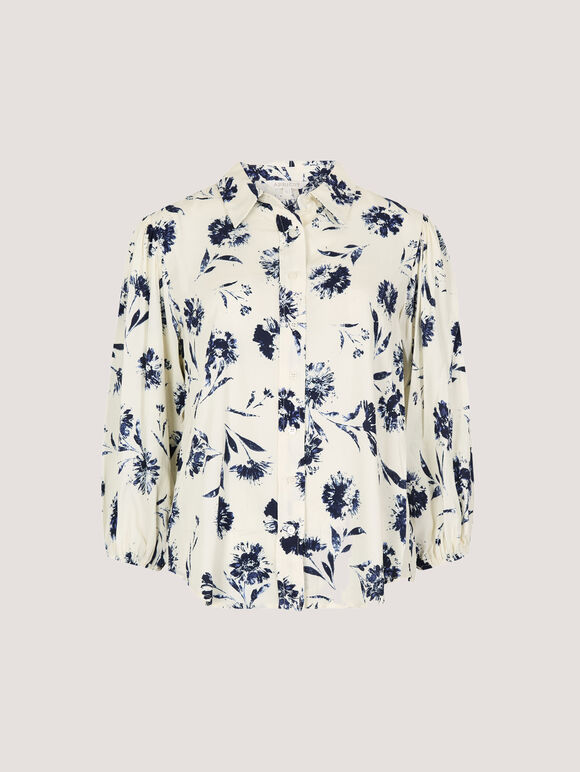 Pressed Daisy Shirt, Cream, large