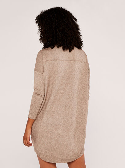 Roll Neck Knit Jumper Dress