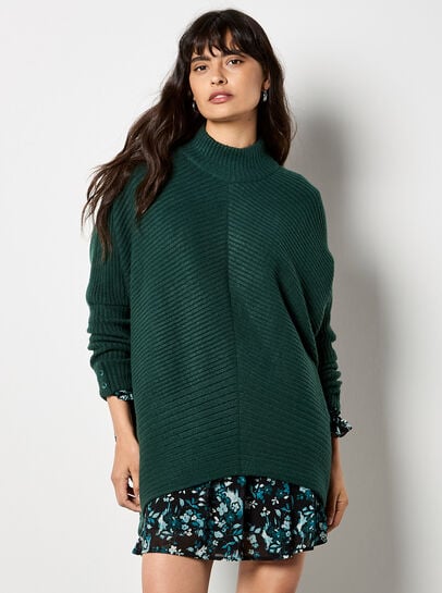 Chevron Knit Oversized Jumper