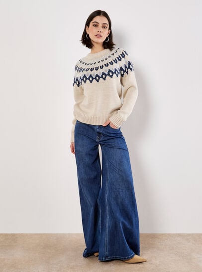 Fair Isle Chunky Knit Jumper