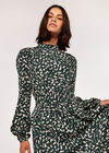 Brush Spot Dress, Green, large