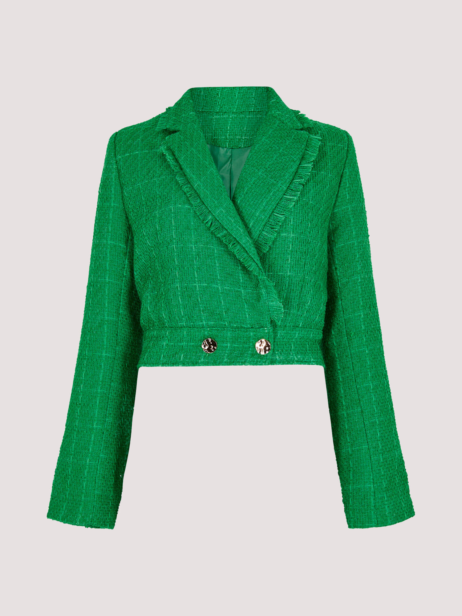 Zara green tweed blazer 2025