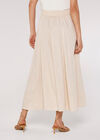 Coconut Button Through Skirt, Stone, large
