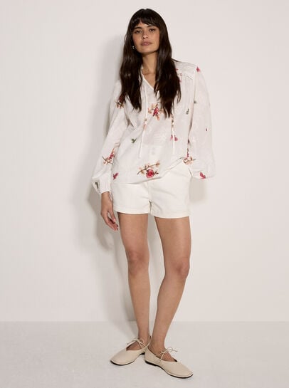 Floral Embroidered Blouse