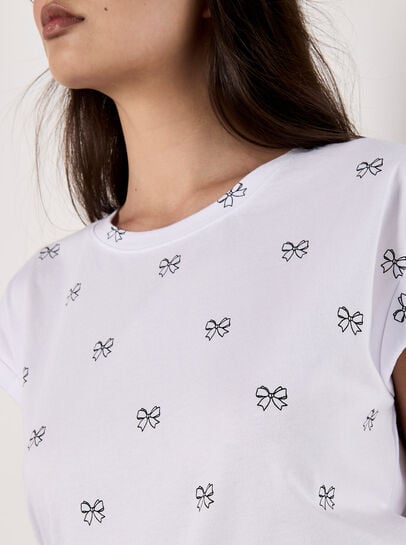 Bow Print T-Shirt